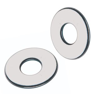 ARRUELA LISA M10 DIN 125-A INOX AISI 304 POLIDO - 100UN