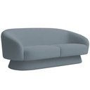 Ver imagem 1 de Sofá Orgânico 03 Lugares 180cm Liz Bouclé Azul Claro - Nexta Casa