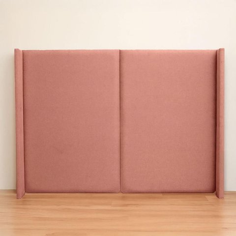 Cabeceira Cama Queen 176 Cm Estofada Linho ou Veludo Editável Cor:veludo Slim Rose
