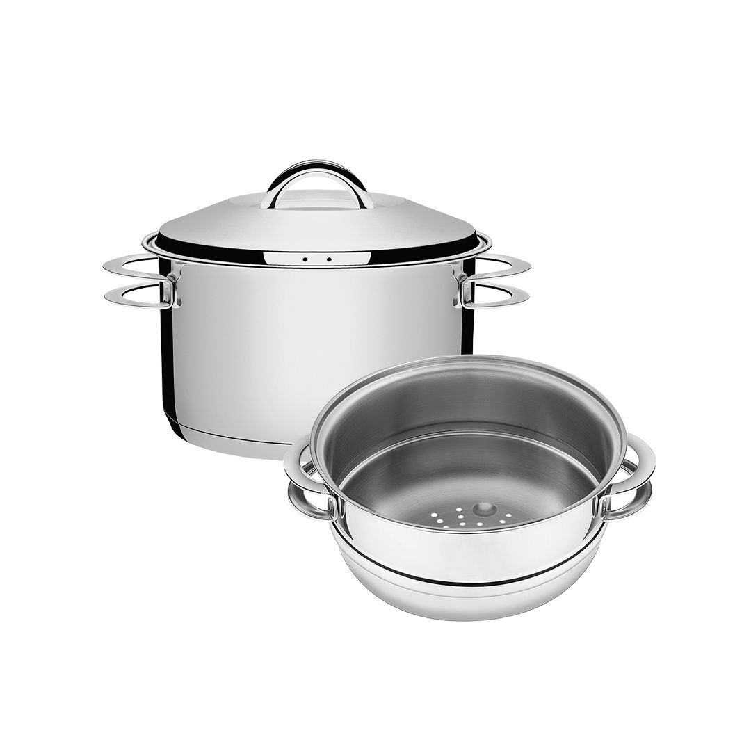 Jogo de Panelas 2 Peças Inox Fundo Triplo Solar Tramontina