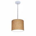 Ver imagem 1 de Lustre Luminária Pendente Vivare Free Lux Pe-4106br Cúpula em Tecido 20x25cm