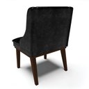 Ver imagem 5 de Kit 02 Cadeiras De Jantar Base Fixa Madeira Tabaco Cor Preto