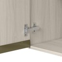 Ver imagem 5 de Armario Aereo 1 Porta MDF 40x90 cm Kali 119771 Bianco Toq Nicioli