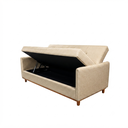 Ver imagem 2 de Sofa Iris 2.10 Bau e Cama Nobly Linho Bege