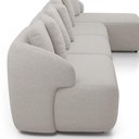 Ver imagem 7 de Sofá 5 Lugares com Chaise Direito Sala Living 328cm Arlo F04 Linho Cru - Lyam Decor