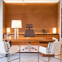 Ver imagem 2 de Cadeira de Escritório Ergonômica Giratória Moderna Alta Presidente Lisboa Apoio Cabeça Office Marrom