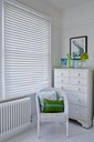 Ver imagem 2 de Persiana Horizontal Pvc 50mm Branca 140 (L) X 140 (A) cm Cortina Tipo Madeira Luxo 1,40 x 1,40 m