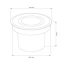 Ver imagem 6 de Embutido de Solo Led Nordecor Senf 6850 15w 24° Alto Irc 90 Bivolt Preto 2700k Luz Amarela