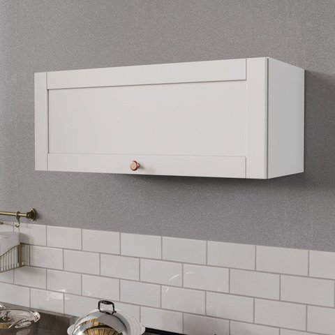 Armário Aéreo Porta Basculante 80cm Arizona CabeCasa MadeiraOriginals Branco