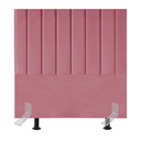 Ver imagem 1 de Cabeceira Estofada Cama Box Solteiro 90 Cm Carolina Suede e Frame:rosa