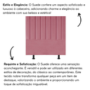 Ver imagem 5 de Cabeceira Estofada Cama Box Solteiro 90 Cm Carolina Suede e Frame:rosa