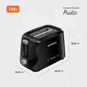Ver imagem 5 de Torradeira Elétrica Mondial Pratic com 6 Níveis de Tostagem 700w Preto 127v - T-18