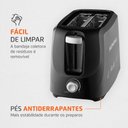 Ver imagem 4 de Torradeira Elétrica Mondial Pratic com 6 Níveis de Tostagem 700w Preto 127v - T-18