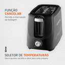 Ver imagem 2 de Torradeira Elétrica Mondial Pratic com 6 Níveis de Tostagem 700w Preto 127v - T-18