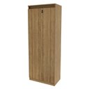 Ver imagem 2 de Armário Multiuso 60x160,5cm 2 Portas com Chave 4 Nichos AM3110 Amêndoa
