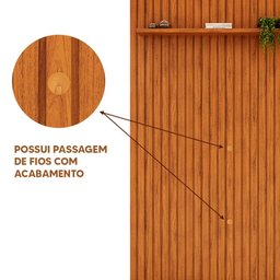 Painel Ripado Com Rack Industrial 75 Polegadas Cinza Urbano Freijó Egito Shop Jm - 5