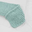 Ver imagem 4 de Manta Peseira de Maxi Tricot Casal 0,60x2,00m, Cor Menta - Magma Cotton