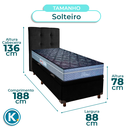 Ver imagem 3 de Cama Box Bau + Colchão Solteiro Molas Ensacadas Petrus Paropas + Cabeceira Estofada