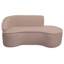Ver imagem 3 de Kit Divã Recamier Orgânico Marrocos 180cm Lado Direito e 2 Poltronas Amore Linho Rose