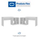 Ver imagem 5 de Escrivaninha Multifuncional Ho-2904 Hecol Móveis 4 Nichos 160cm Branco Tx