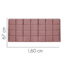 Ver imagem 2 de Painel Estofado Luxo Clara 160cm Queen Size para Cama Box Suede Rose - Gat Magazine