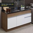 Ver imagem 7 de Armário de Cozinha Compacta 150cm Rustic/Branco Glamy Madesa 02