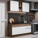 Ver imagem 1 de Armário de Cozinha Compacta 150cm Rustic/Branco Glamy Madesa 02