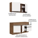 Ver imagem 5 de Armário de Cozinha Compacta 150cm Rustic/Branco Glamy Madesa 02