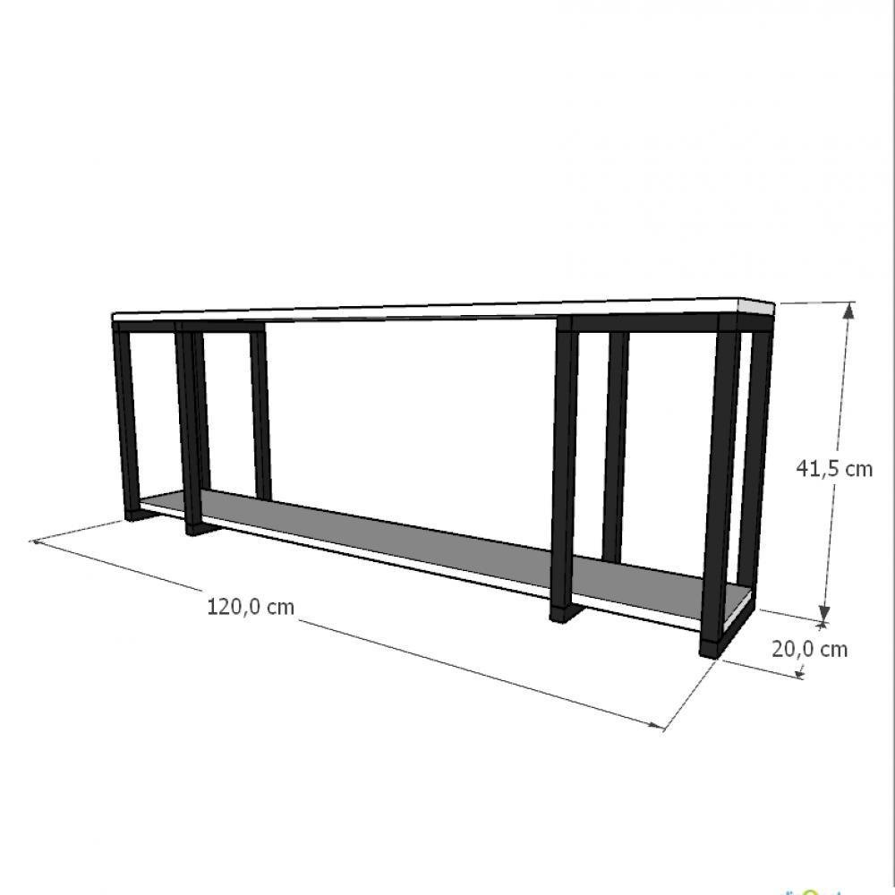 Prateleira Industrial Suspensa Estante Parede Nicho Branco Cozinha Escritorio Sala Quarto Infantil - 2