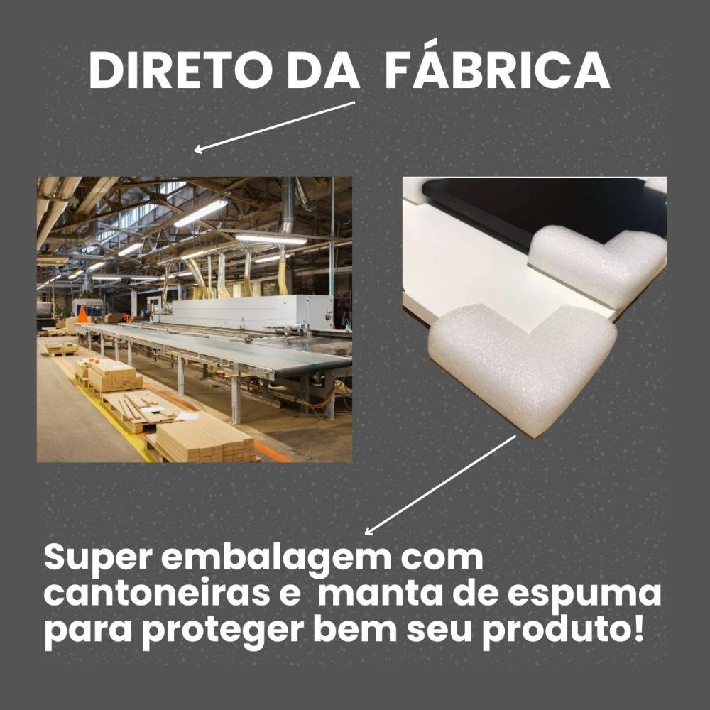 Prateleira Industrial Suspensa Estante Parede Nicho Branco Cozinha Escritorio Sala Quarto Infantil - 3