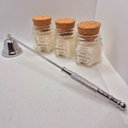 Ver imagem 1 de Abafador para Apagar Vela e Kit com 3 Velas 30gr Aromáticas:prata
