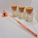 Ver imagem 3 de Abafador para Apagar Vela e Kit com 3 Velas 30gr Aromáticas:prata