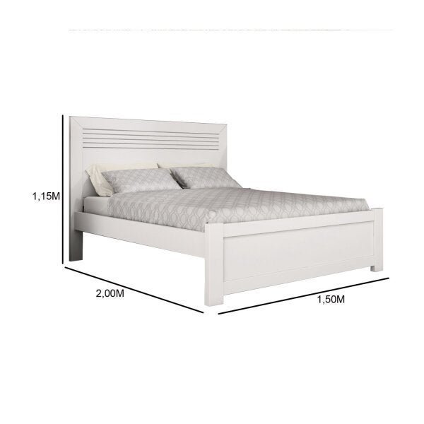 Quarto de Casal Completo com Cama, Mesa de Cabeceira, Cômoda e Guarda-Roupa Stillus Espresso Móveis - 3