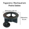 Fondue Pedra Sabão Chapa 27 Cm + Rechaud + 06 Molheiras de 80 Ml - 3