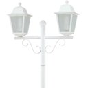 Ver imagem 7 de Kit 6 Postes de Iluminação para Jardim 2,1m Branco Clássico Colonial E27 Soberana Dital