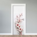 Ver imagem 1 de Adesivo de Porta - Flor Branca Delicada