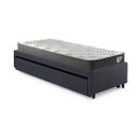 Ver imagem 4 de Bicama Box Solteiro Linho Cinza 88x188 com Dois Colchões Adapto Molas Ensacadas Ecoflex