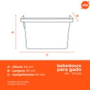 Ver imagem 3 de Kit 3 Bebedouros para Animais 25l Preto Gplas