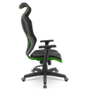 Ver imagem 2 de Cadeira Escritório Presidente Gamer Vizon Dz Plaxmetal Relaxsystem Preta/verde