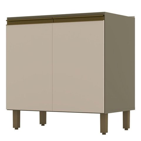 Balcão Évelin 2 Portas 80 Cm Duna Cristal - Henn