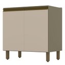 Ver imagem 1 de Balcão Évelin 2 Portas 80 Cm Duna Cristal - Henn