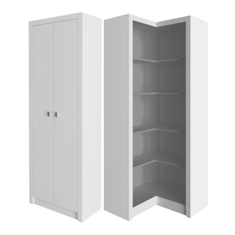 Conjunto Armários para Escritório 2 Peças Branco Tecnomobili