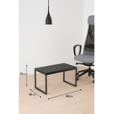 Ver imagem 2 de Mesa de Centro Sala Industrial Retangular Ferro e Madeira Cor Preto