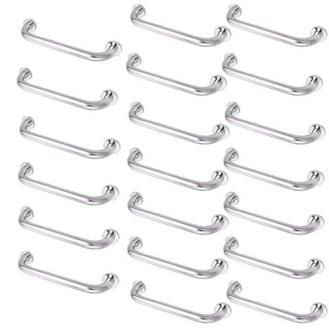 Barra Alça Apoio Kit 20 Uni Inox 30cm Deficiente Idoso Gestante Criança