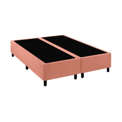 Base Cama Box Premium Queen Comum Rose