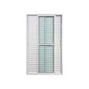 Ver imagem 2 de Porta Balcão de Alumínio Branco 3 Folhas 210x180 com Fechadura Linha 25