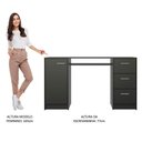 Ver mais imagens de Escrivaninha para Computador Alaska 3 Gavetas Preto