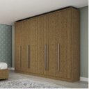 Ver imagem 4 de Quarto de Casal Completo com Guarda-Roupa, Cabeceira e Cama Casal Sevilla Espresso Móveis