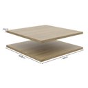 Ver imagem 2 de Kit 2 Prateleiras 45cm Frame Yescasa Madeiramadeira