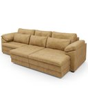 Ver mais imagens de Sofá Retrátil para Sala de Estar 4 Lugares 297cm Riza S03 Couro Soft Bege - Lyam Decor